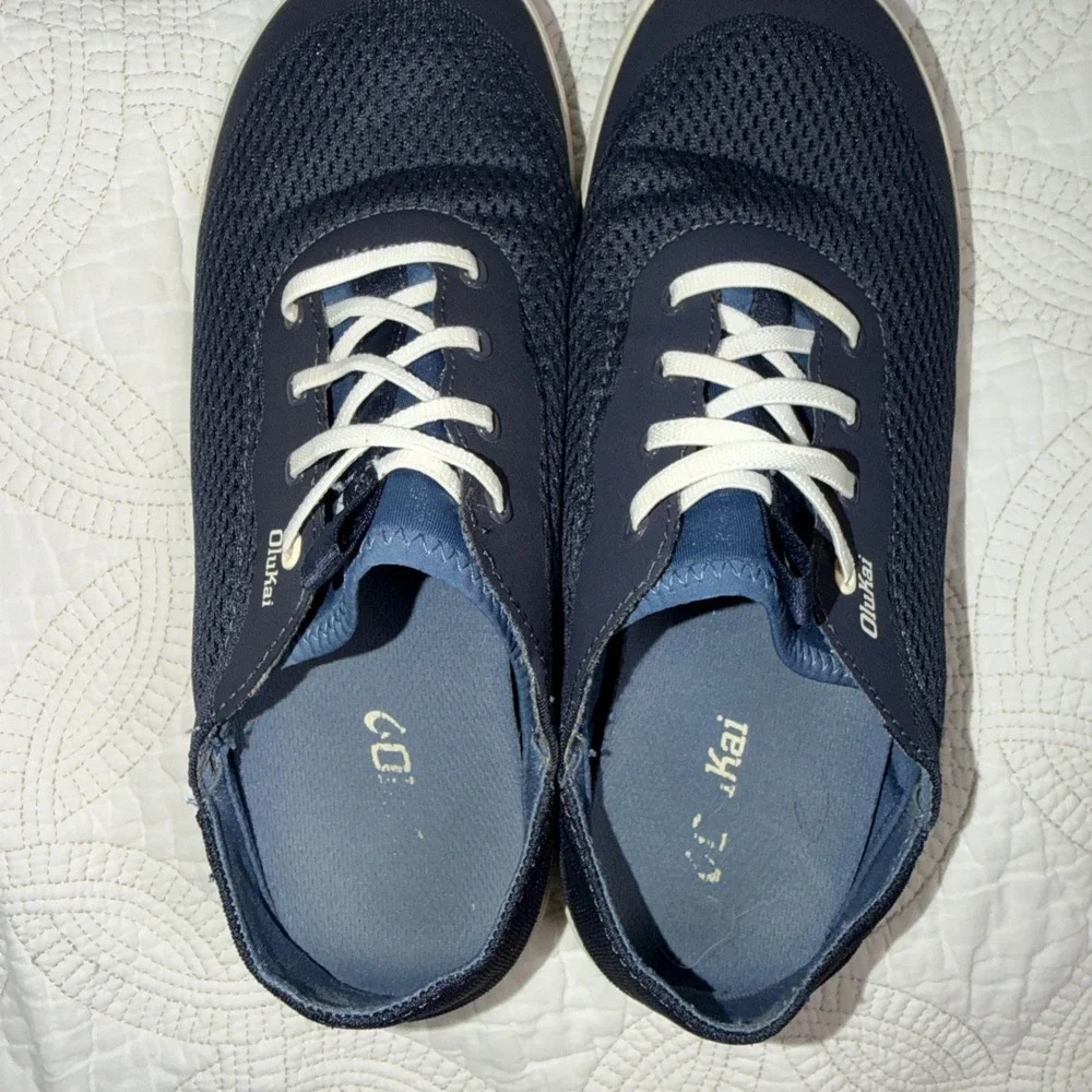Olukai Men's Moku Pae Casual Boat Beach Slip-On Sz 9.5 Shoes